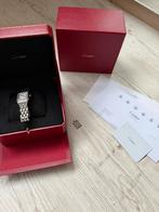 Cartier Panthère Middelgrote stalen diamantrand, Handtassen en Accessoires, Staal, Staal, Polshorloge, Zo goed als nieuw