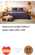 Parure de lit neuf, Neuf, Gris, Housse de couette, Enlèvement