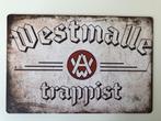 Westmalle Trappist bier metalen vintagelook wandplaat, Verzamelen, Biermerken, Nieuw, Overige merken, Reclamebord, Plaat of Schild