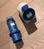 Mennekes industriëel stopcontact + stekker, Doe-het-zelf en Bouw, Elektriciteit en Kabels, Ophalen of Verzenden, Zo goed als nieuw