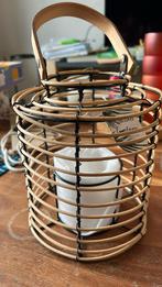 Lataarn (metaal - glas en rattan), Ophalen, Beige, Nieuw, Kaars