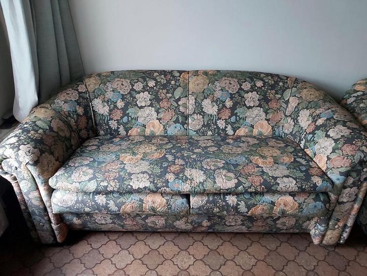 tweezit en driezit, Huis en Inrichting, Zetels | Zetels, Zo goed als nieuw, Rechte bank, Stof, Ophalen