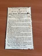 Rouwkaart J. De Jonckheere  Ardooie 1914 + Berlijn 1942, Verzenden, Rouwkaart