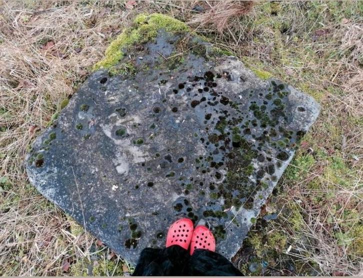2 très grandes assiettes en pierre bleue, Jardin & Terrasse, Gravier, Rochers & Caillasse, Enlèvement