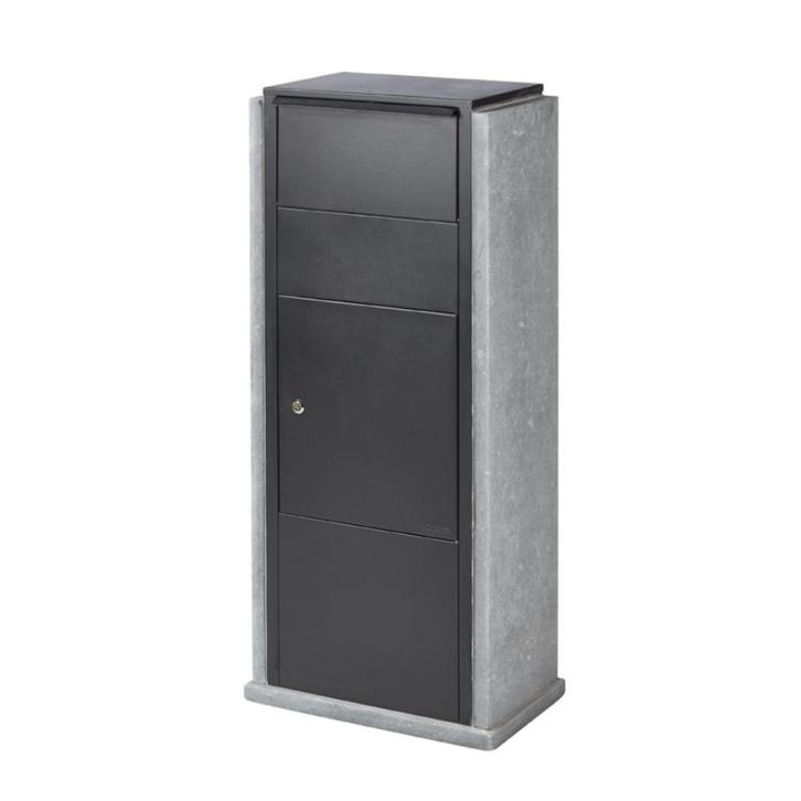 Pakketbrievenbus Blauwsteen Inworp 2233 cm (KB010) – Stijlv, Tuin en Terras, Brievenbussen, Nieuw, Staande brievenbus, Staal, Ophalen