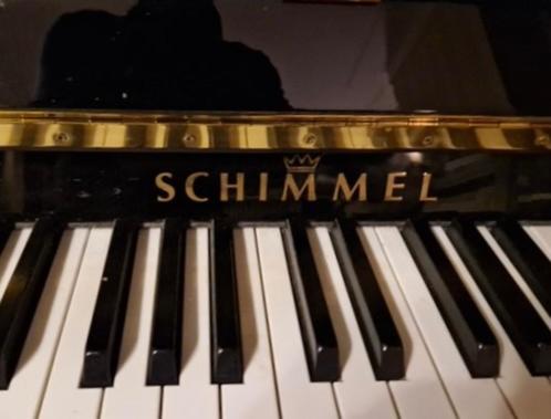 Schimmel rechtopstaande piano, Muziek en Instrumenten, Piano's, Zo goed als nieuw, Piano, Zwart, Ophalen