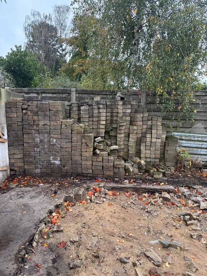 Betonklinkers, Tuin en Terras, Tegels en Klinkers, Gebruikt, Klinkers, Ophalen