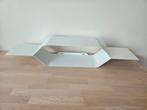 Moderne witte metalen wandplank, Ophalen, Gebruikt