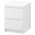 IKEA Malm wit nachtkastjes, Ophalen, Gebruikt, 45 tot 65 cm, Minder dan 55 cm
