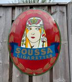 Soussa cigarettes emaille bord REPRODUCTIE, Ophalen, Nieuw, Reclamebord