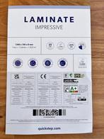 Laminaat quickstep 16m2+ ondervloer, Doe-het-zelf en Bouw, Vloerdelen en Plavuizen, Ophalen, Overige materialen, Nieuw, 10 m² of meer