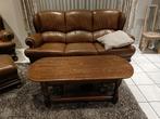 salon 3+2+1 zit en poef, moet dringend weg wegens andere ..., Ophalen, Gebruikt, Hout