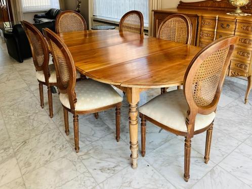 eettafel en 6 stoelen, Huis en Inrichting, Tafels | Eettafels, Ophalen