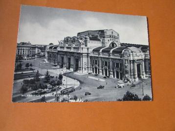 MILAAN ; 2 POSTKAARTEN CENTRAAL STATION beschikbaar voor biedingen