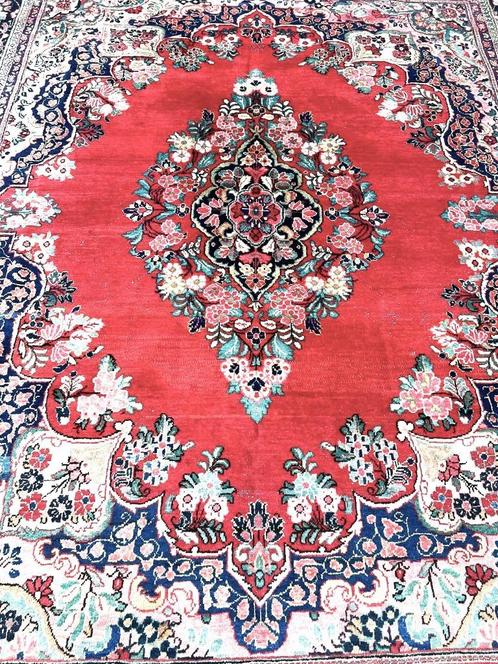 Antieke handgeknoopt Iraanse tapijt (Sarough) 420 x 330 cm, Antiek en Kunst, Antiek | Tapijten, Tafelkleden en Textiel, Ophalen