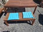 houten tuintafel en bank, Ophalen, Gebruikt, Hout