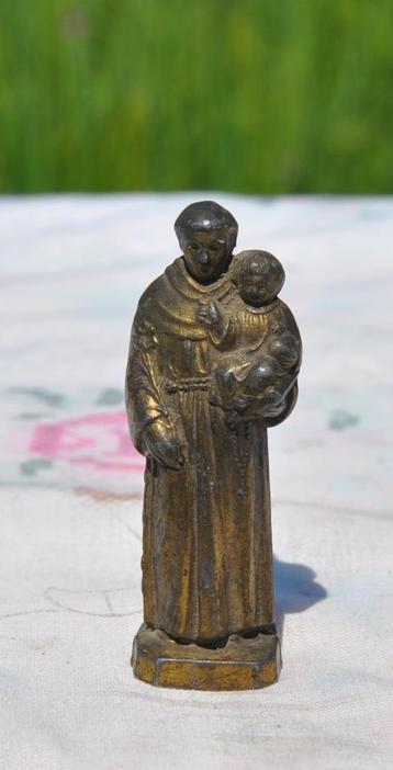 statuette en regule de saint antoine  beschikbaar voor biedingen
