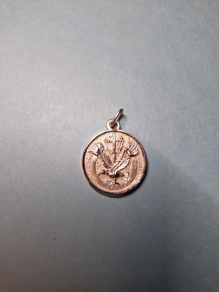 Zilver Medaillon ESR GVP para commando, Verzamelen, Militaria | Algemeen, Ophalen of Verzenden