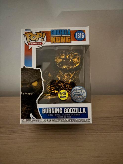 Funko Pop! Godzilla V.S. Kong #1316 Glow In The  Dark exclu, Verzamelen, Poppetjes en Figuurtjes, Ophalen of Verzenden