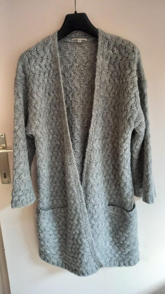 Supermooie lange gilet van Gigue maat 38, Kleding | Dames, Truien en Vesten, Zo goed als nieuw, Maat 38/40 (M), Grijs, Ophalen of Verzenden