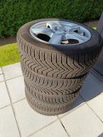 Winterbanden Michelin Alpin 6 op aluminium velgen, Auto-onderdelen, Ophalen, Gebruikt, 16 inch, Banden en Velgen