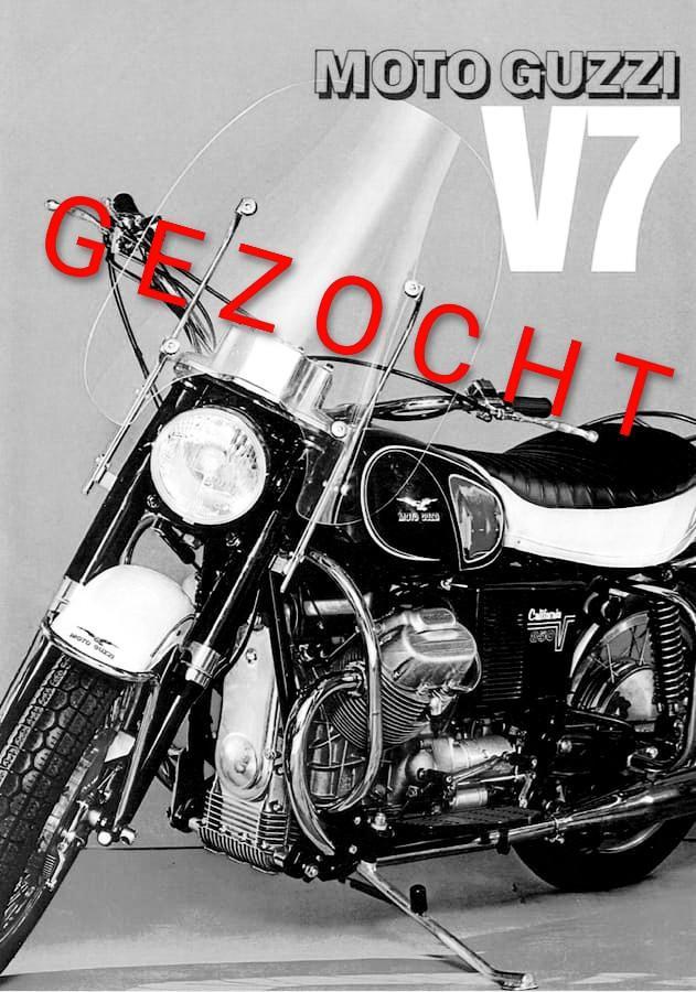 GEZOCHT: Moto Guzzi V7, V850, V1000 1967 - 1985, Motoren, Motoren | Moto Guzzi, Particulier, Sport, Ophalen