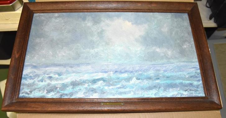 Schilderij Rik Bourguignon, Antiek en Kunst, Kunst | Schilderijen | Klassiek, Ophalen of Verzenden