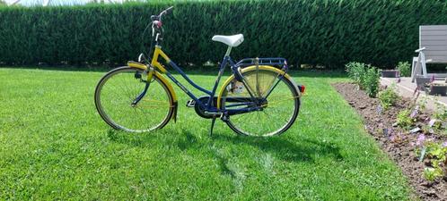 Blauw-gele grotere maat gazelle meisjesfiets, Fietsen en Brommers, Fietsen | Meisjes, Gebruikt, Ophalen
