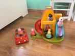 Peppa pig wiebels auto + huisje, Ophalen, Zo goed als nieuw