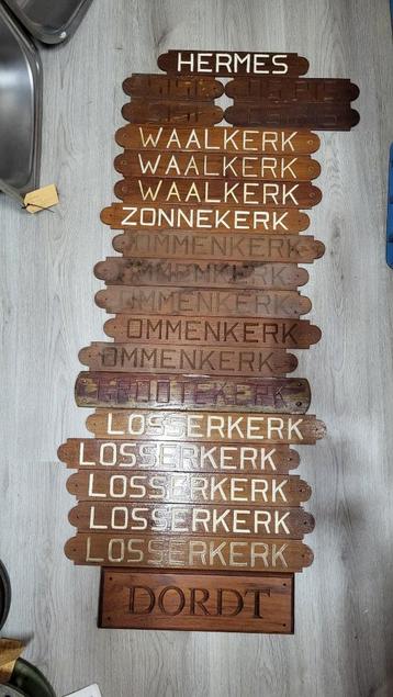 Partij Boot naambordjes – 21 stuks beschikbaar voor biedingen