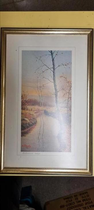 Schilderd kabbelend beekje can a.loots beschikbaar voor biedingen