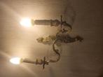 2 stuks wandlampen., Ophalen