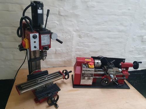 kleine freesmachine en draaibank voor metaal, Doe-het-zelf en Bouw, Draaibanken, Zo goed als nieuw, Metaaldraaibank, Ophalen