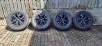 4 lichtmetalen velgen met banden voor Nissan Navara, Auto-onderdelen, Banden en Velgen, Ophalen, 18 inch, Gebruikt, 255 mm