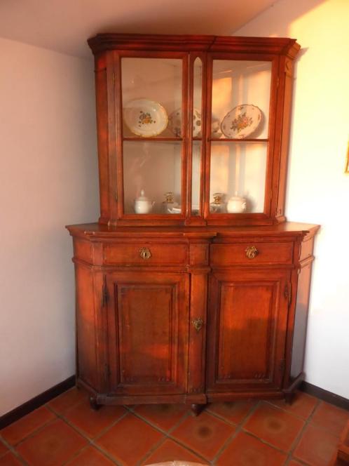 Oude eikenhouten hoekkast of hoekkast, Antiek en Kunst, Antiek | Meubels | Kasten, Ophalen
