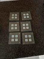 Glazen onderzetters 6 st., Huis en Inrichting, Ophalen of Verzenden