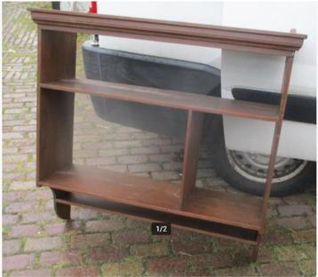 Mooi Houten Wandrek - 101x100x39 beschikbaar voor biedingen