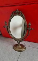 Mooie Vintage Bronzen Kantelbare Spiegel, Ophalen of Verzenden