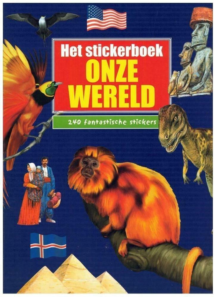 Stickerboek : Onze wereld, met 240 stickers - zelfklevers, Verzamelen, Stickers, Ophalen of Verzenden