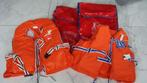 2 gilets de sauvetage orange avec le sac, Moby Dick, vintage, Watersport en Boten, Watersportkleding, Reddingsvest of Zwemvest