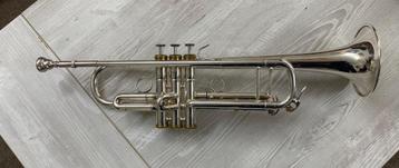 Trompette en métal argenté Hub van Laar B7 très belle, Musique & Instruments, Enlèvement ou Envoi, Comme neuf, Trompette en si bémol