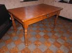 antieke houten keukentafel met 1 lade - Formica, Ophalen