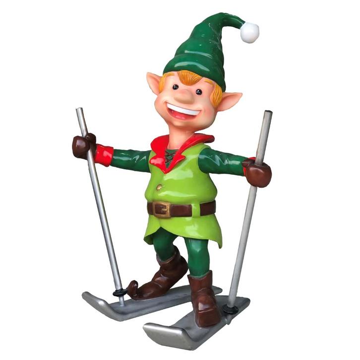 Elf on skis beeld Hoogte 110 cm, Verzamelen, Beelden en Beeldjes, Nieuw, Ophalen
