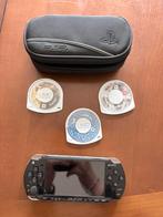 PSP || spelconsole, case + 3 games, Games en Spelcomputers, Ophalen, Zwart, PSP, Gebruikt