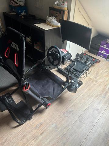 Full Race sim Setup + Msi curv monitor (g923 SE )  beschikbaar voor biedingen