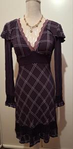 Prachtige paarse jurk Italiaans merk " Verso"maat medium, Kleding | Dames, Maat 38/40 (M), Verso, Paars, Cocktailjurk