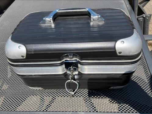 Vintage Rimowa make up koffer zwart met sleutel, Handtassen en Accessoires, Koffers, Hard kunststof, Ophalen of Verzenden