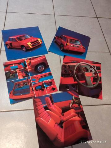 Renault 5 Turbo brochures  beschikbaar voor biedingen
