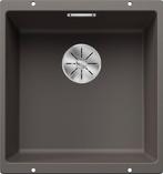 BLANCO SUBLINE 400-U | spoelbak van SILGRANIT vullaangrijs, Ophalen, Minder dan 50 cm, Zwart, Nieuw