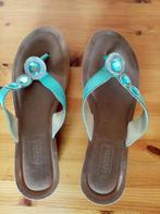 Inblu : turquoise blauw teenslippers slippers mt 39, Slippers, Blauw, Ophalen of Verzenden, Zo goed als nieuw